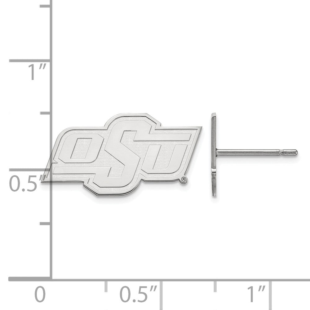 Sterlingsilber Rhodiniert Logoart Oklahoma State University O S U Extra Klein Ohrstecker