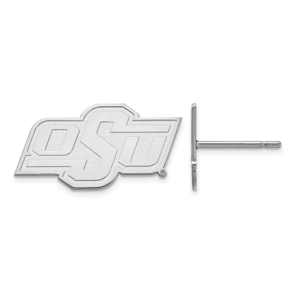 Sterlingsilber Rhodiniert Logoart Oklahoma State University O S U Extra Klein Ohrstecker