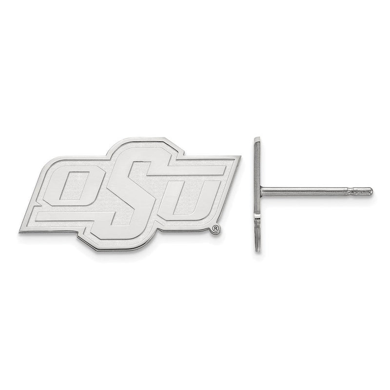 Sterlingsilber Rhodiniert Logoart Oklahoma State University O S U Extra Klein Ohrstecker