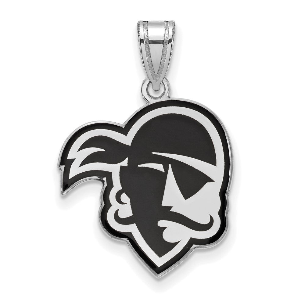 Sterlingsilber Rhodiniert Logoart Seton Hall University Pirat Groß Emailliert Anhänger