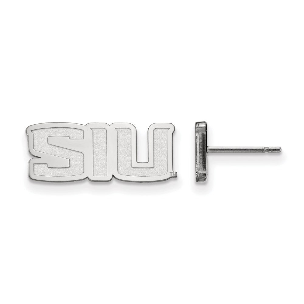 Sterlingsilber Rhodiniert Logoart Southern Illinois University S I U Extra Klein Ohrstecker