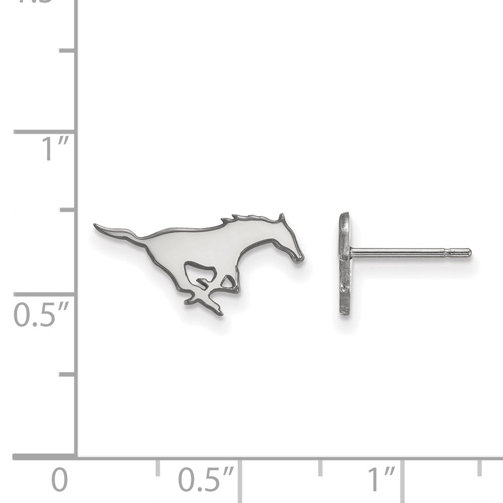 Sterlingsilber Rhodiniert Logoart Southern Methodist University Mustang Extra Klein Ohrstecker