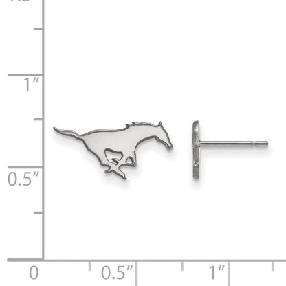 Sterlingsilber Rhodiniert Logoart Southern Methodist University Mustang Extra Klein Ohrstecker