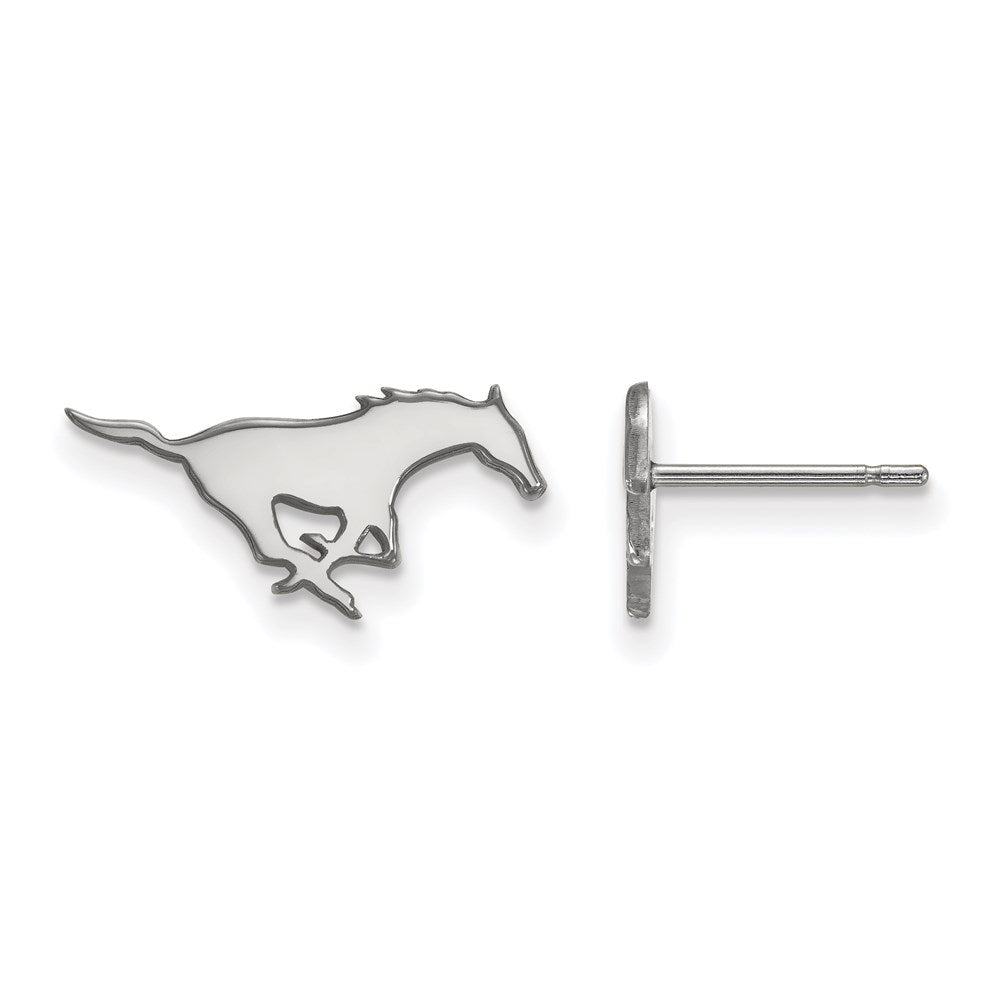 Sterlingsilber Rhodiniert Logoart Southern Methodist University Mustang Extra Klein Ohrstecker