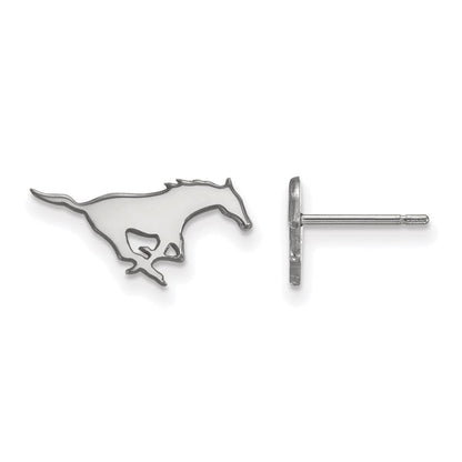 Sterlingsilber Rhodiniert Logoart Southern Methodist University Mustang Extra Klein Ohrstecker