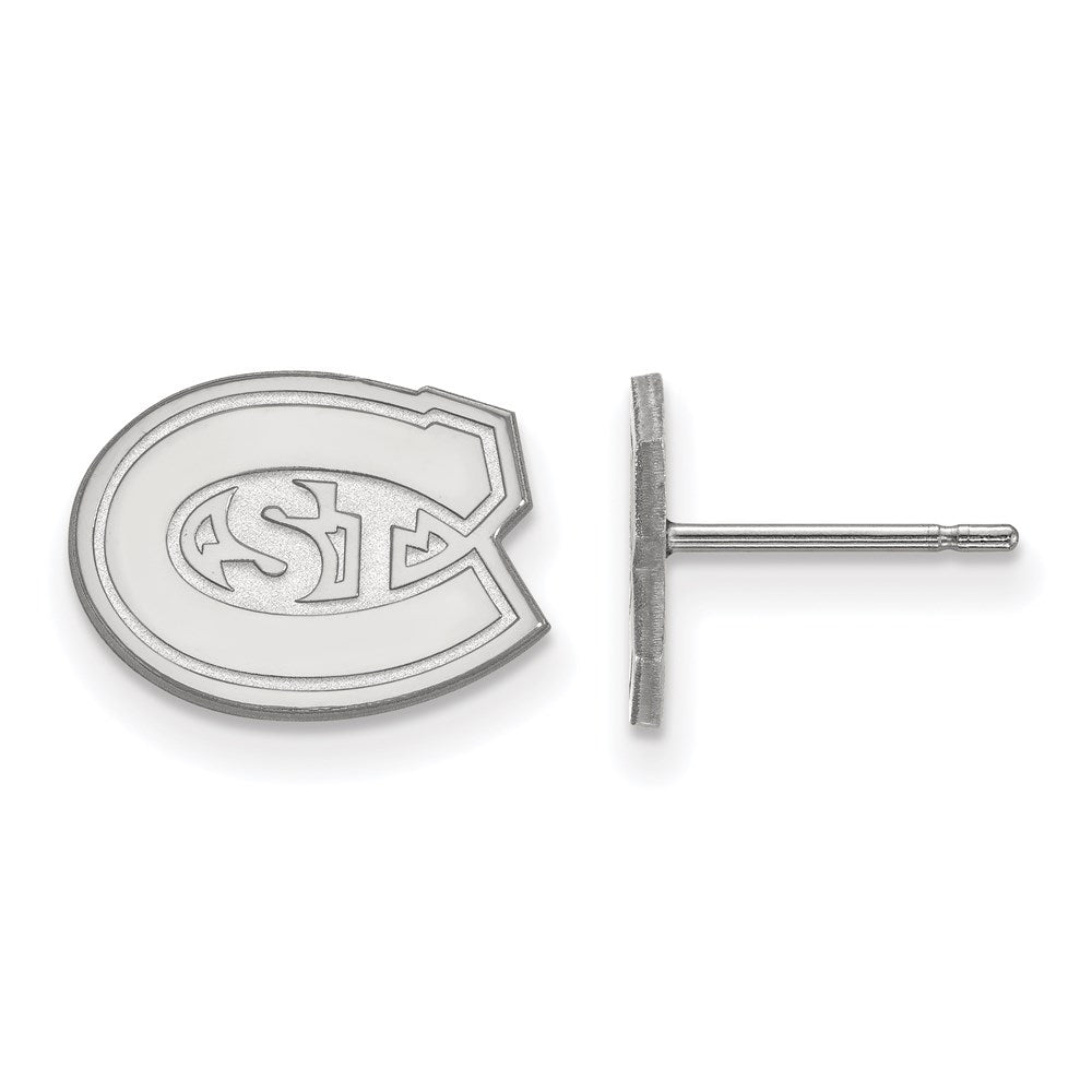 Sterlingsilber Rhodiniert Logoart St. Cloud State University Extra Klein Ohrstecker