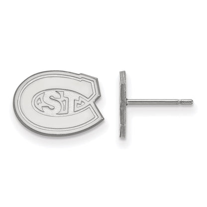 Sterlingsilber Rhodiniert Logoart St. Cloud State University Extra Klein Ohrstecker