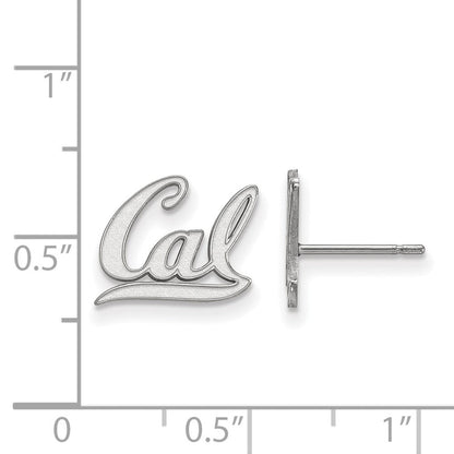 Sterlingsilber Rhodiniert Logoart University Of California Berkeley Extra Klein Ohrstecker