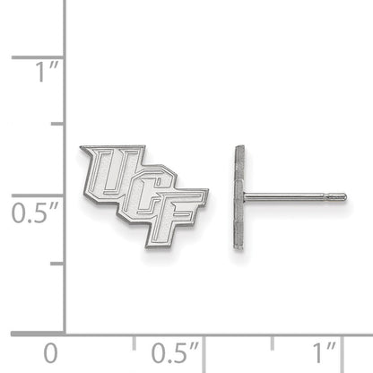 Sterlingsilber Rhodiniert Logoart University Of Central Florida U C F Extra Klein Ohrstecker