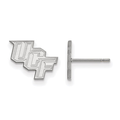 Sterlingsilber Rhodiniert Logoart University Of Central Florida U C F Extra Klein Ohrstecker