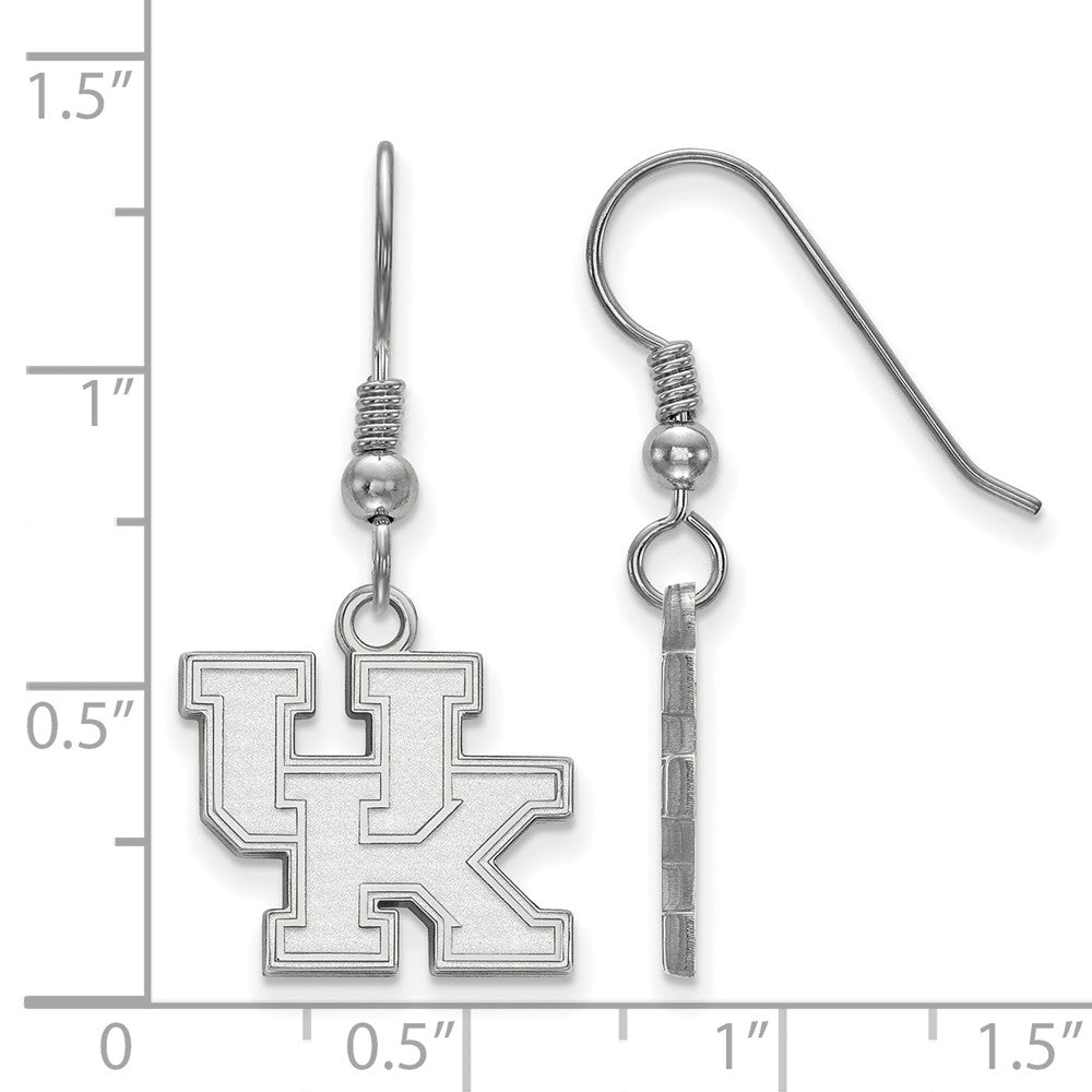 Sterlingsilber Rhodiniert Logoart University Of Kentucky U K Klein Hängend Draht Ohrringe