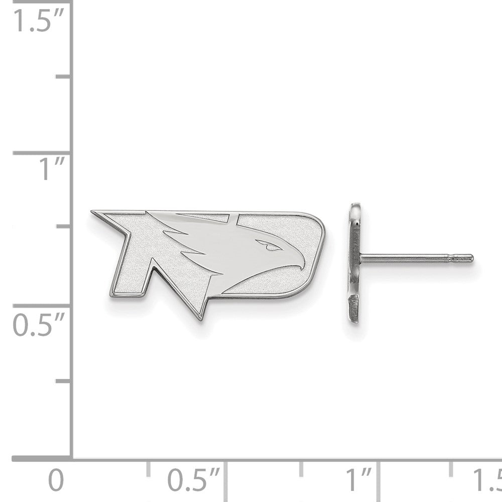 Sterlingsilber Rhodiniert Logoart University Of North Dakota Extra Klein Ohrstecker