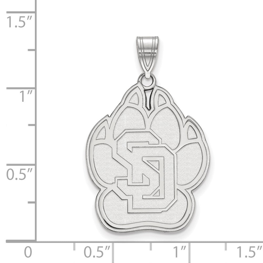 Sterlingsilber Rhodiniert Logoart University Of South Dakota Extra Groß Anhänger