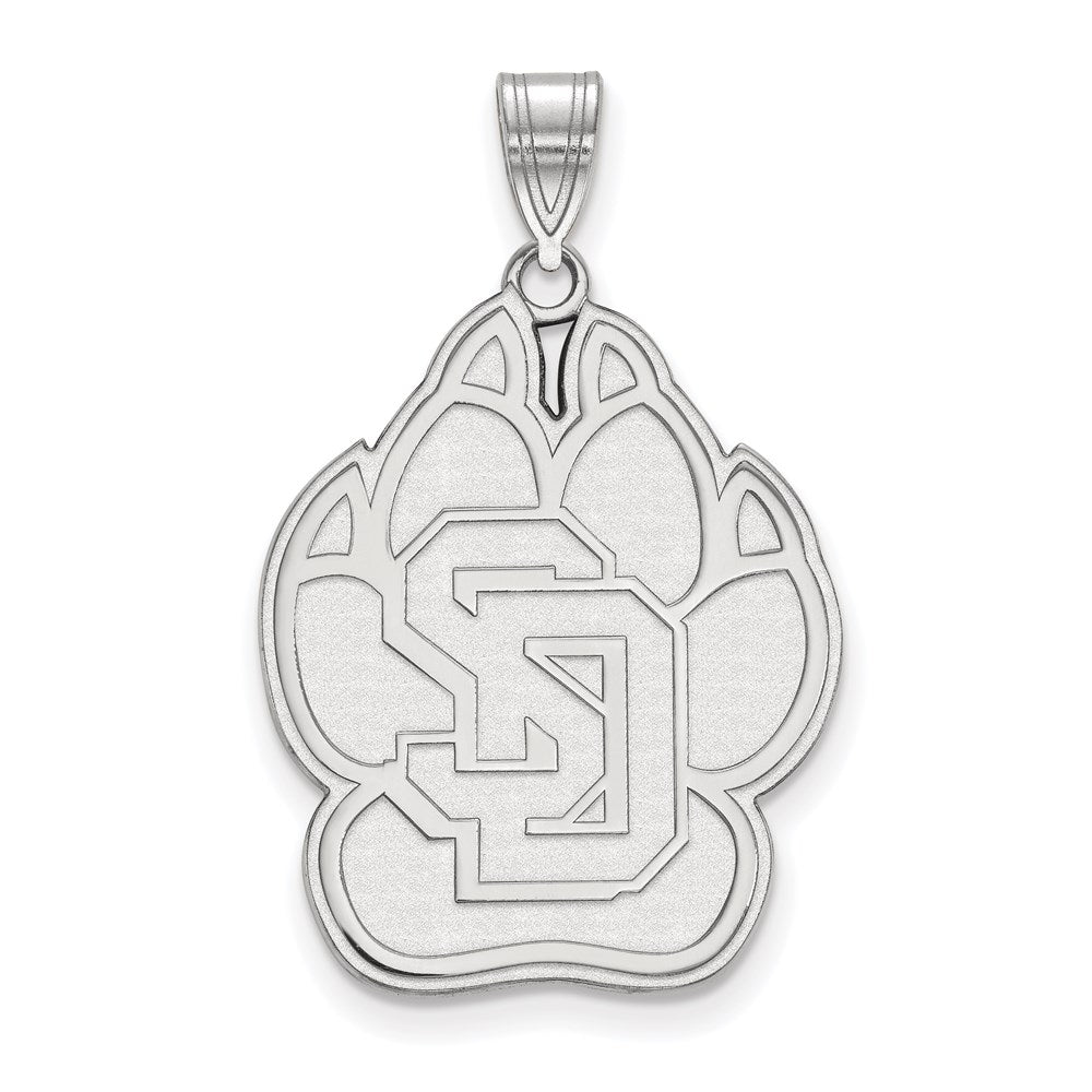 Sterlingsilber Rhodiniert Logoart University Of South Dakota Extra Groß Anhänger