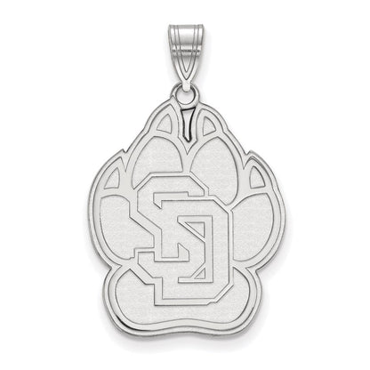 Sterlingsilber Rhodiniert Logoart University Of South Dakota Extra Groß Anhänger