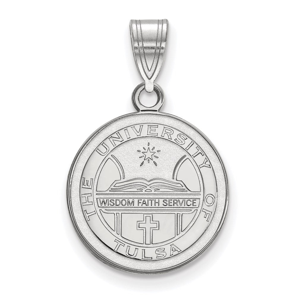 Sterlingsilber Rhodiniert Logoart University Of Tulsa Mittel Wappen Anhänger
