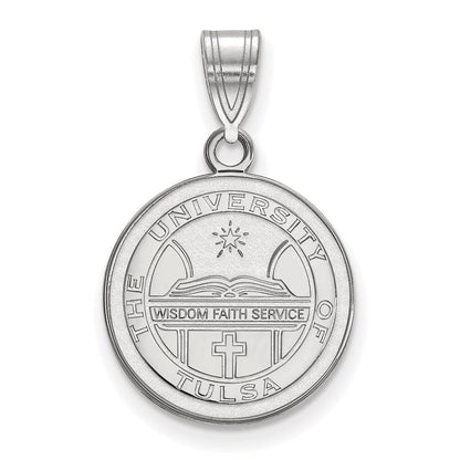 Sterlingsilber Rhodiniert Logoart University Of Tulsa Mittel Wappen Anhänger