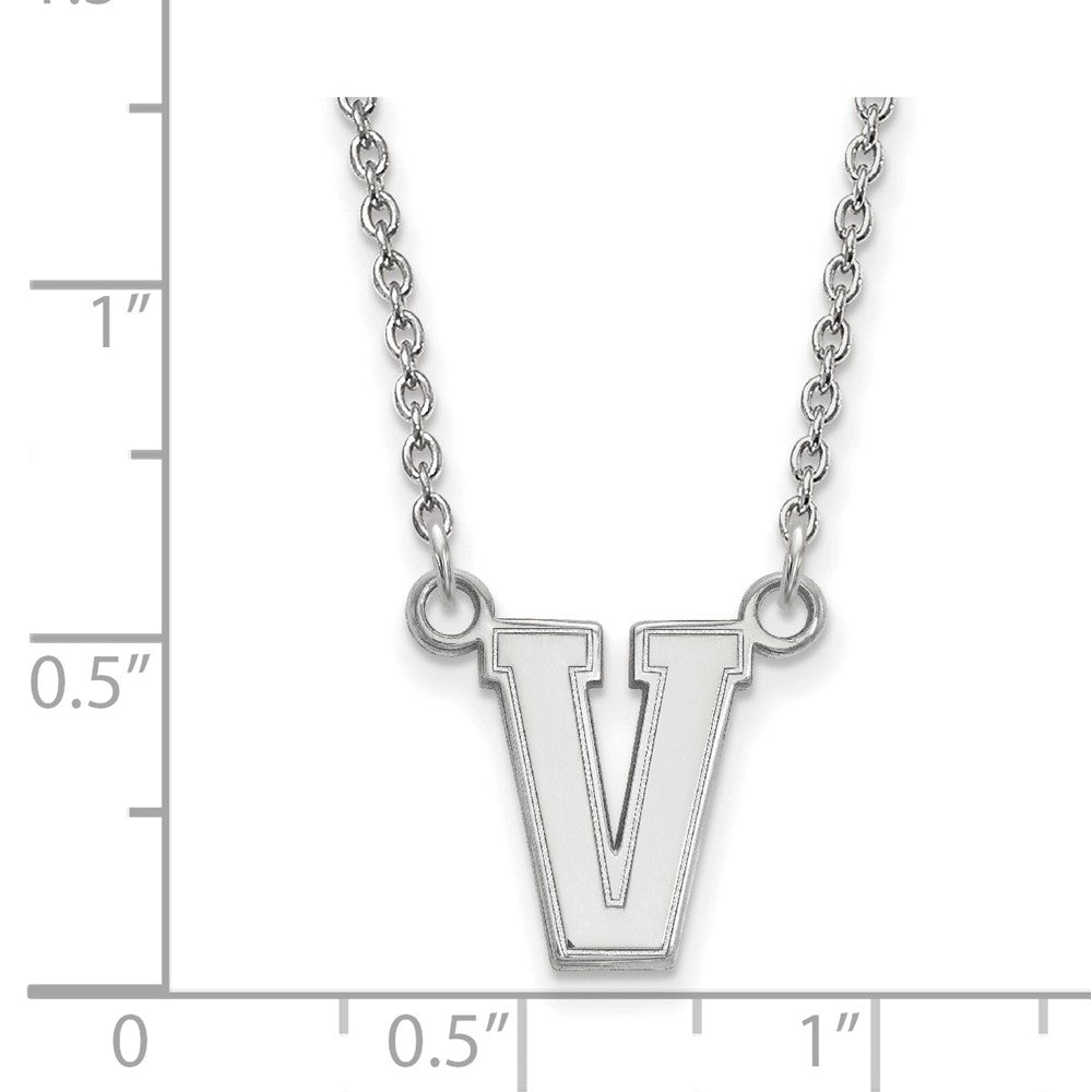 Sterlingsilber S. Rhodiniert P Logoart Vanderbilt University Klein Anhänger Halskette
