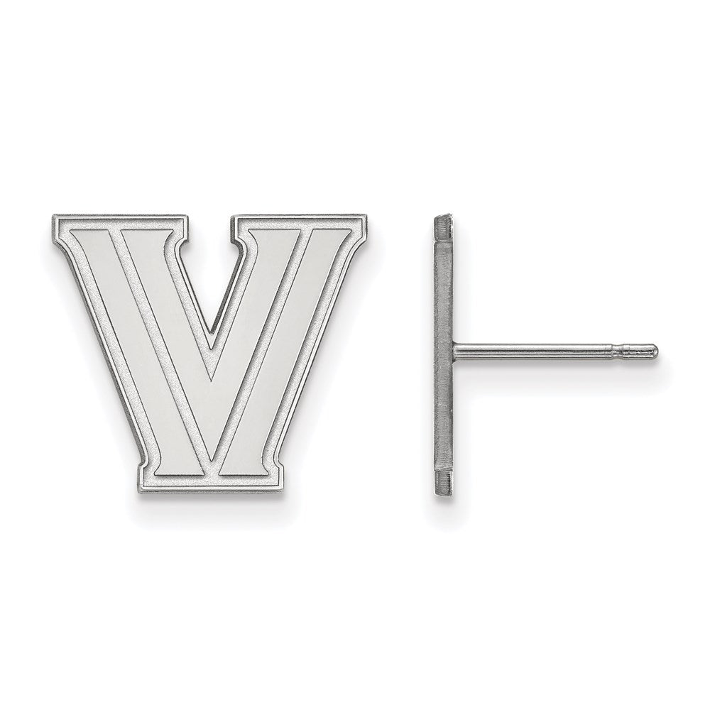 Sterlingsilber Rhodiniert Logoart Villanova University Buchstabe V Klein Ohrstecker