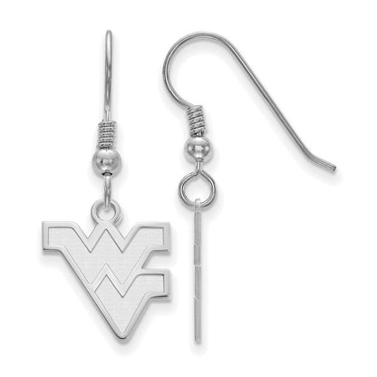 Sterlingsilber Rhodiniert Logoart West Virginia University W V Klein Hängend Draht Ohrringe