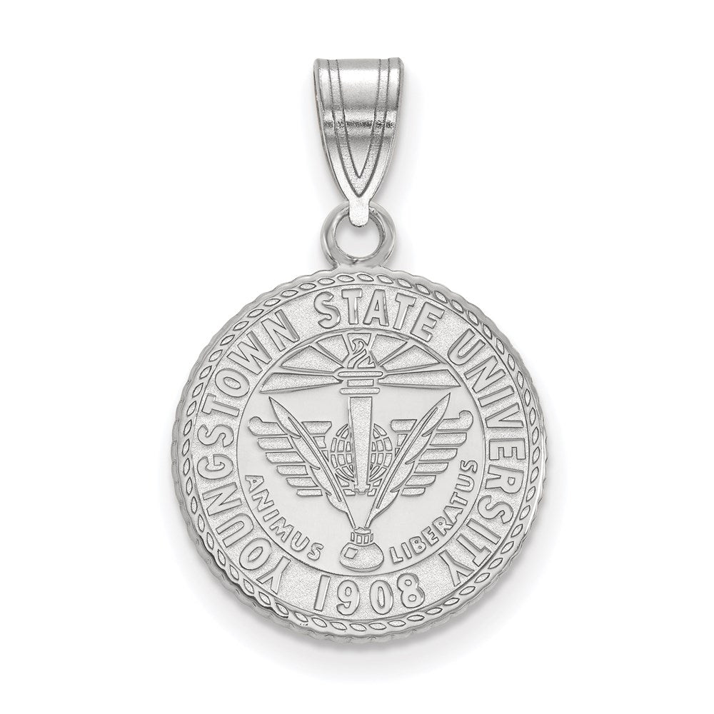Sterlingsilber Rhodiniert Logoart Youngstown State University Mittel Wappen Anhänger