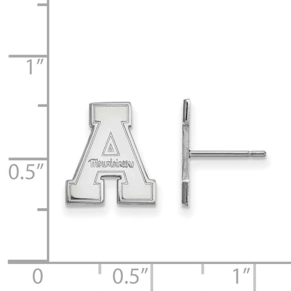 Sterlingsilber Rhodiniert Logoart Appalachian State University Klein Ohrstecker
