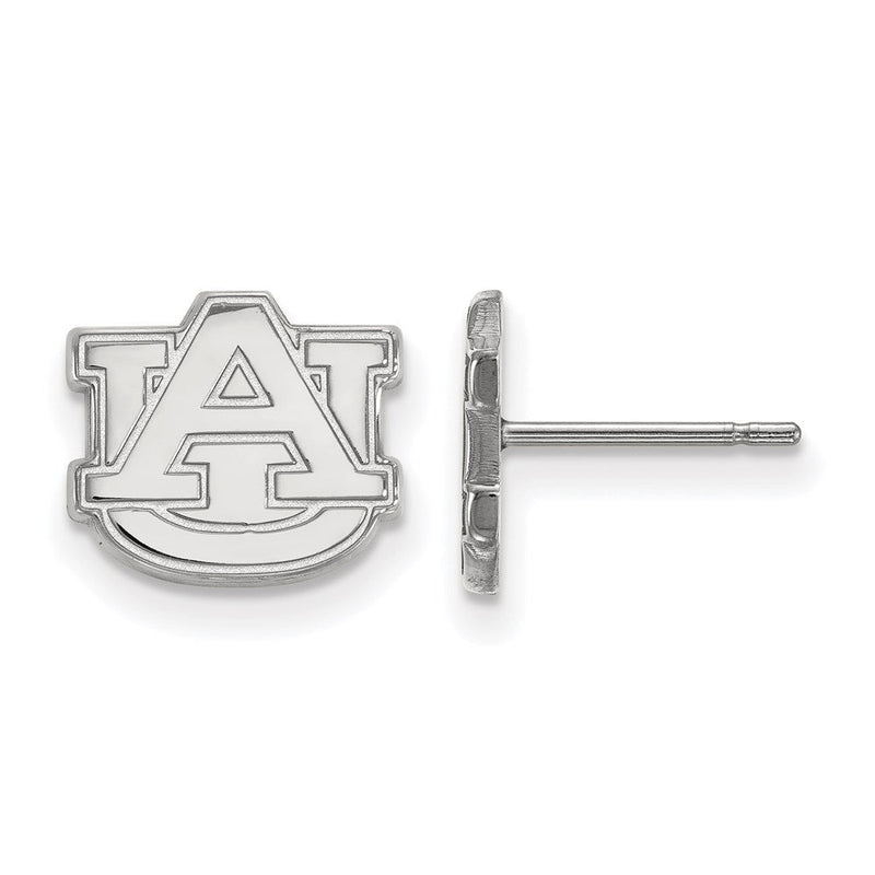 14K Weißgold Logoart Auburn University A U Extra Klein Ohrstecker