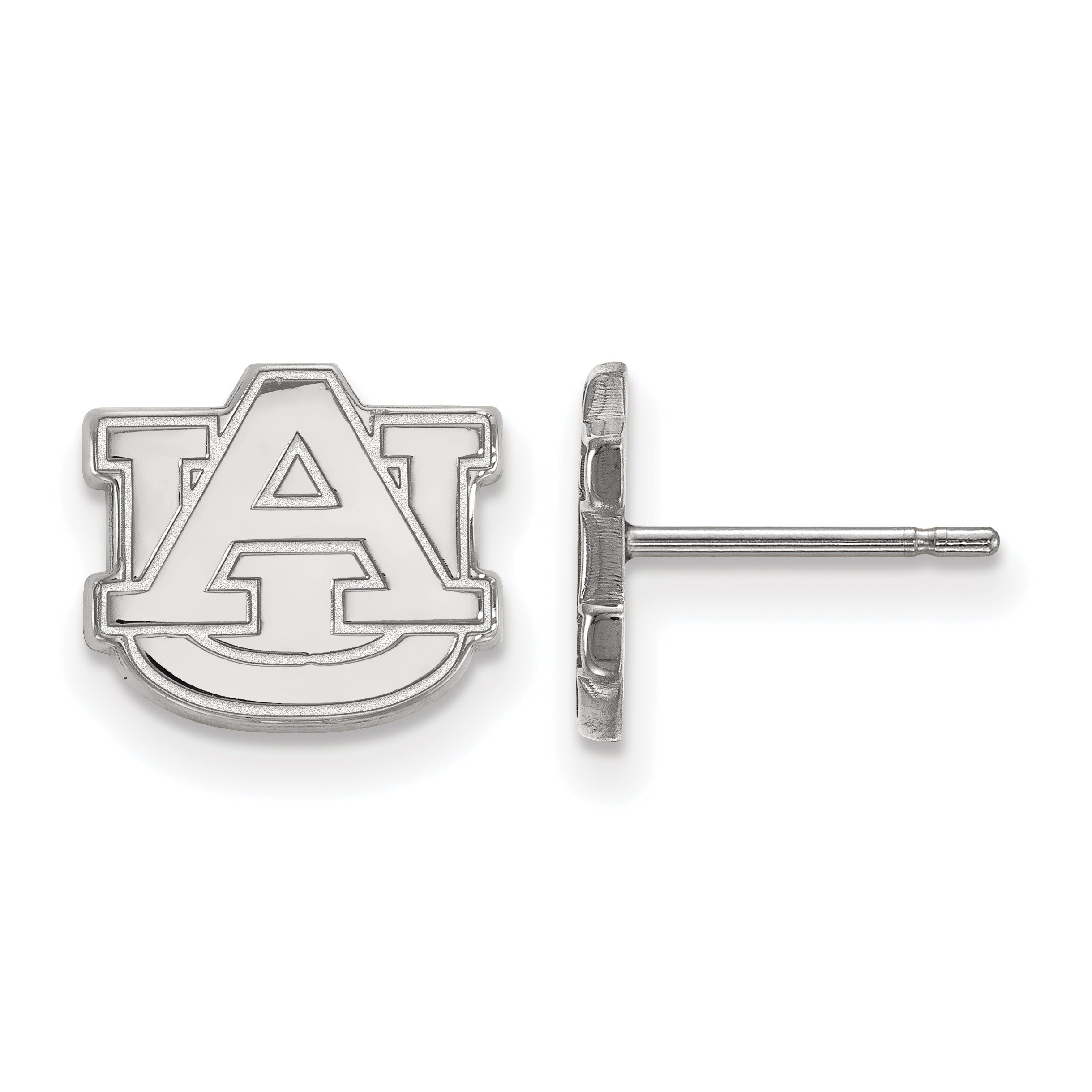 Sterlingsilber Rhodiniert Logoart Auburn University A U Extra Klein Ohrstecker