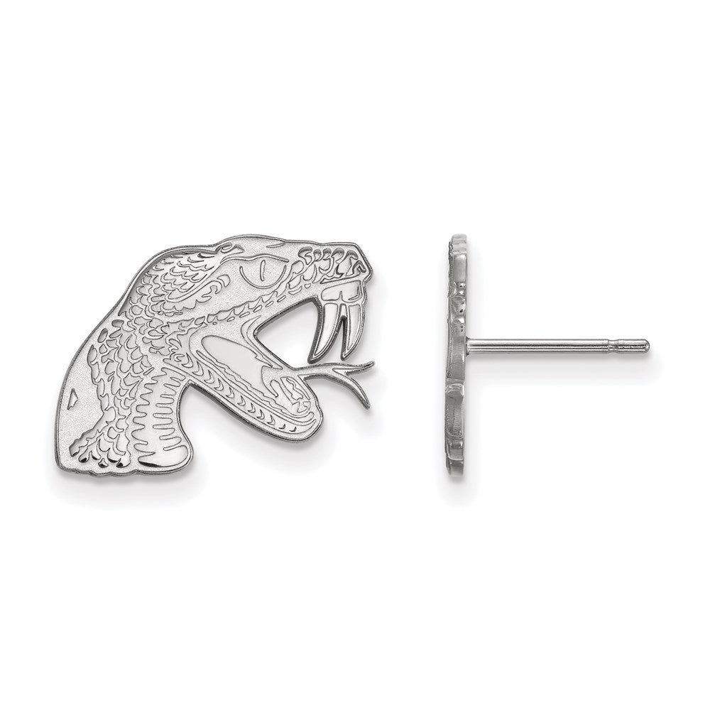 Sterlingsilber Rhodiniert Logoart Florida A und M University Rattler Klein Ohrstecker