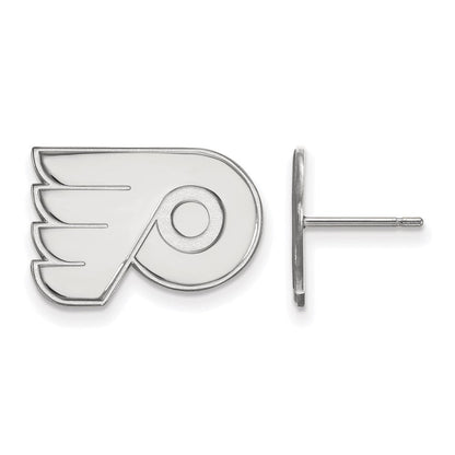 Sterlingsilber Rhodiniert Nhl Logoart Philadelphia Flyers Klein Ohrstecker