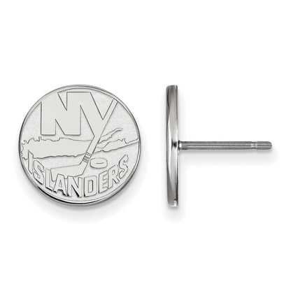Sterlingsilber Rhodiniert Nhl Logoart New York Islanders Klein Ohrstecker
