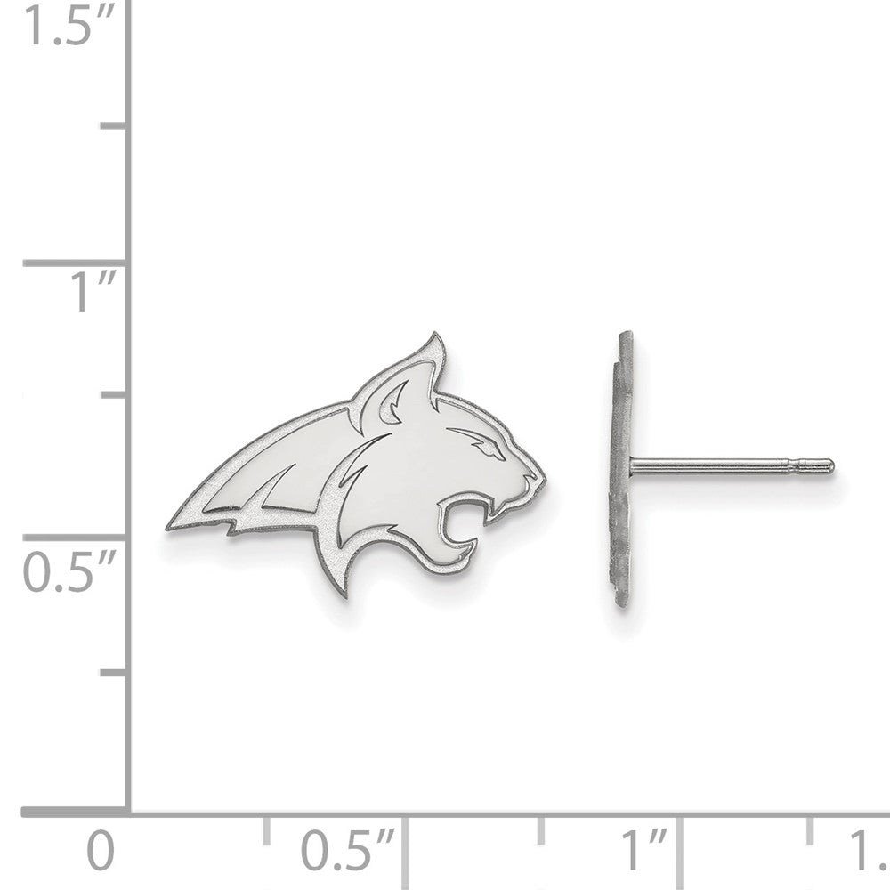 Sterlingsilber Rhodiniert Logoart Montana State University Bobcat Klein Ohrstecker