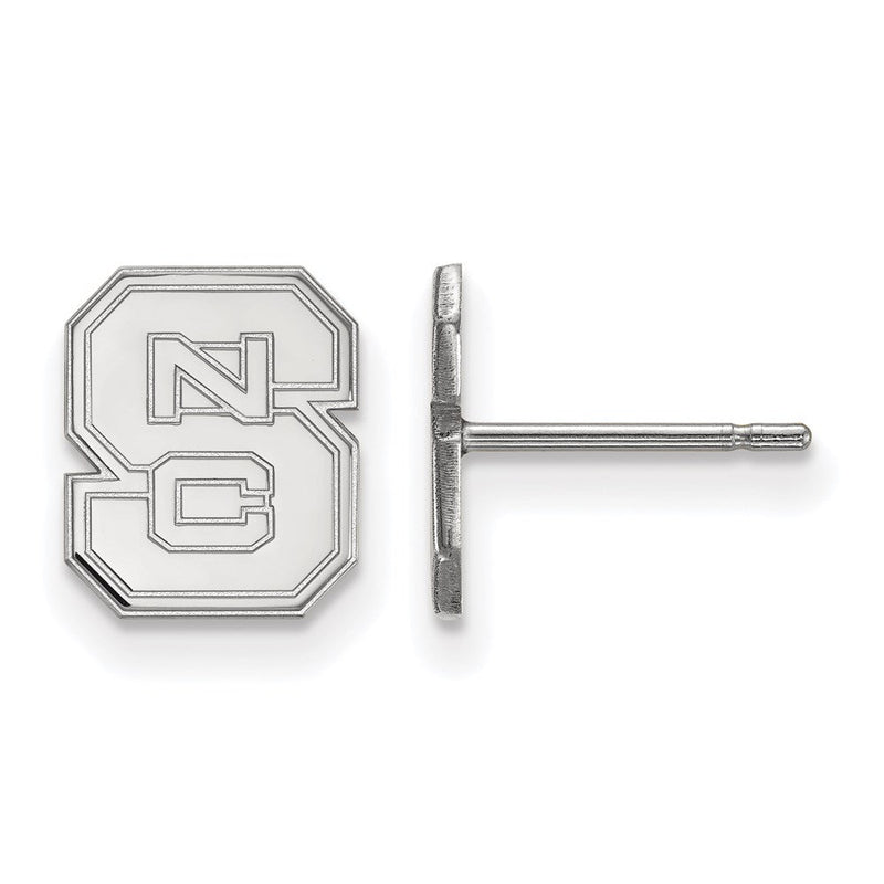 Sterlingsilber Rhodiniert Logoart North Carolina State University N C S Extra Klein Ohrstecker