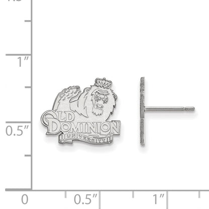 10K Weißgold Logoart Old Dominion University Klein Ohrstecker