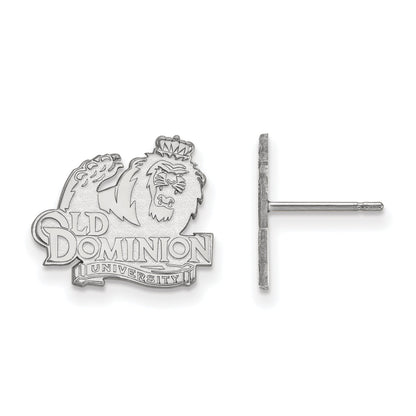 Sterlingsilber Rhodiniert Logoart Old Dominion University Klein Ohrstecker