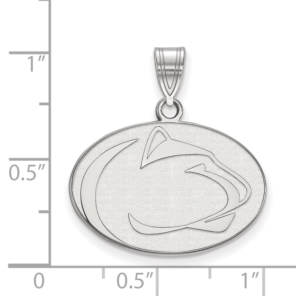 Sterlingsilber Rhodiniert Logoart Penn State University Löwe Mittel Anhänger