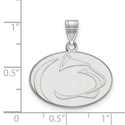 Sterlingsilber Rhodiniert Logoart Penn State University Löwe Mittel Anhänger