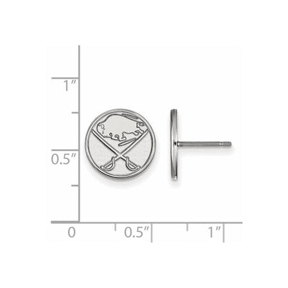 Sterlingsilber Rhodiniert Nhl Logoart Buffalo Sabres Klein Ohrstecker