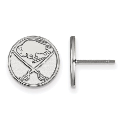 Sterlingsilber Rhodiniert Nhl Logoart Buffalo Sabres Klein Ohrstecker