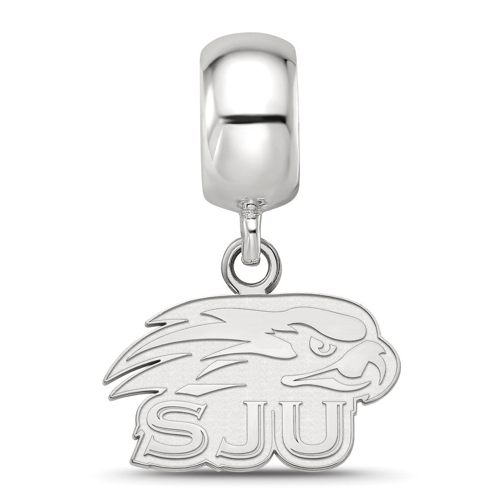 Sterlingsilber Rhodiniert Logoart Saint Joseph Universität. Xs Hängend Perle