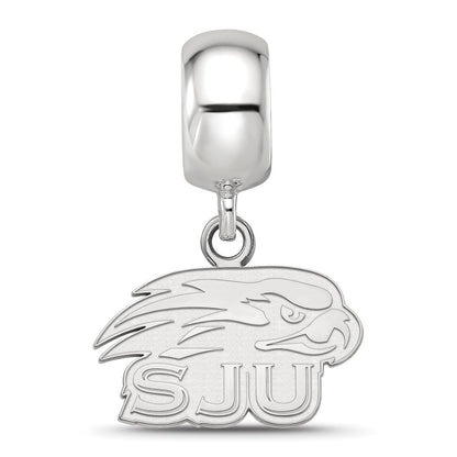 Sterlingsilber Rhodiniert Logoart Saint Joseph Universität. Xs Hängend Perle