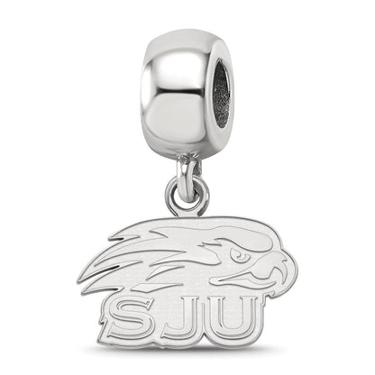 Sterlingsilber Rhodiniert Logoart Saint Joseph Universität. Xs Hängend Perle