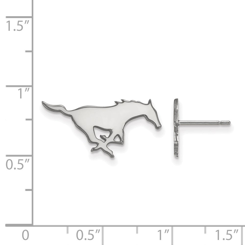 Sterlingsilber Rhodiniert Logoart Southern Methodist University Mustang Klein Ohrstecker