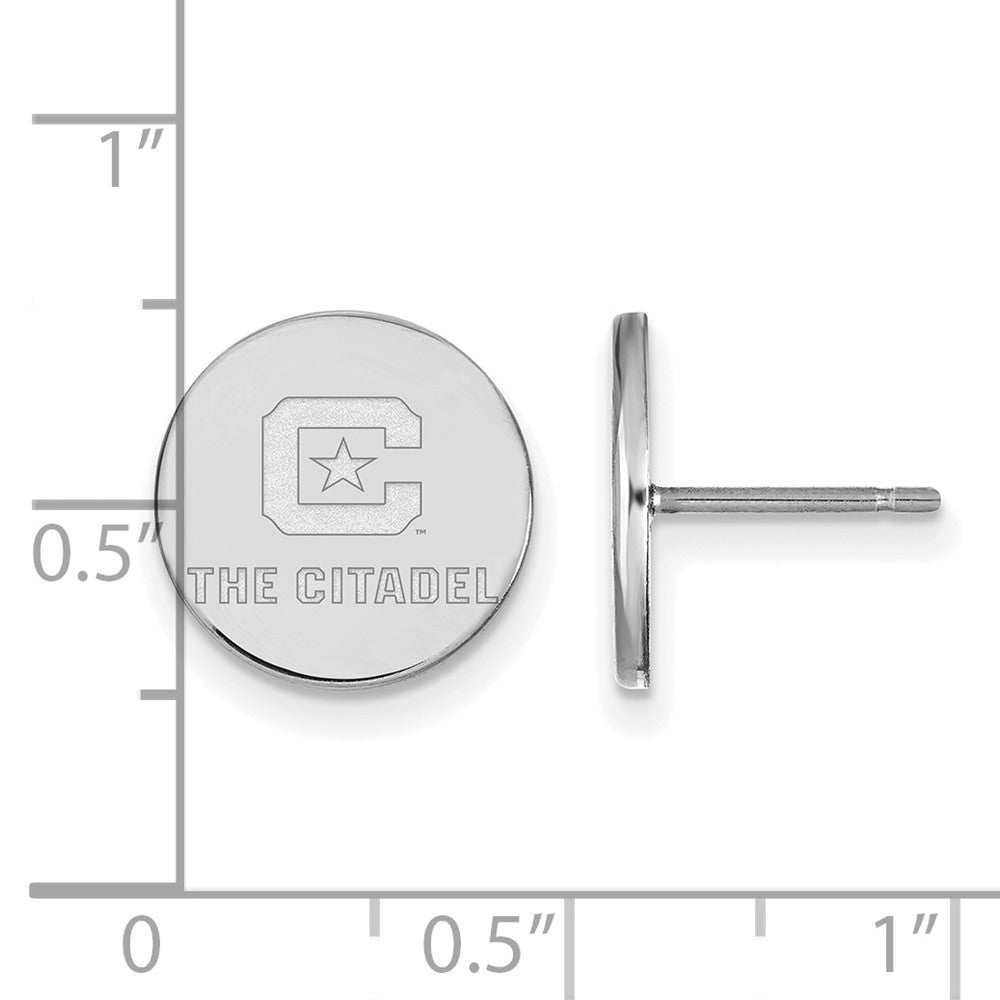 14K Weißgold 14kw Logoart The Citadel Klein Ohrstecker