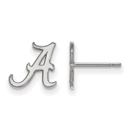 Sterlingsilber Rhodiniert Logoart University Of Alabama Buchstabe A Extra Klein Ohrstecker