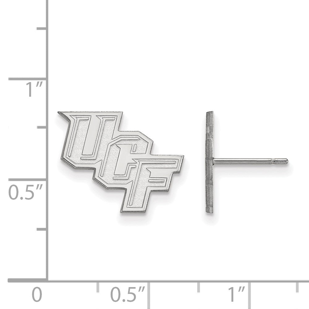 10K Weißgold Logoart University Of Central Florida U C F Klein Ohrstecker