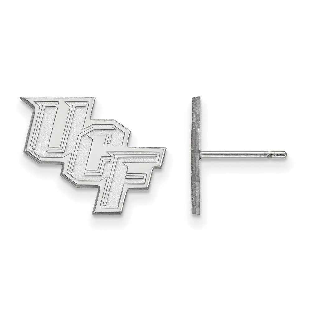 10K Weißgold Logoart University Of Central Florida U C F Klein Ohrstecker