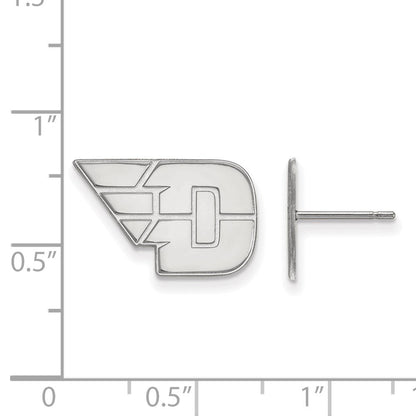 10K Weißgold Logoart University Of Dayton Klein Ohrstecker