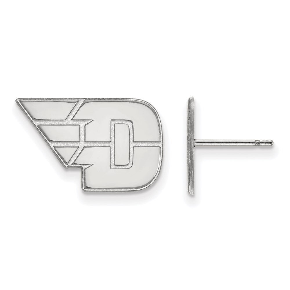 10K Weißgold Logoart University Of Dayton Klein Ohrstecker