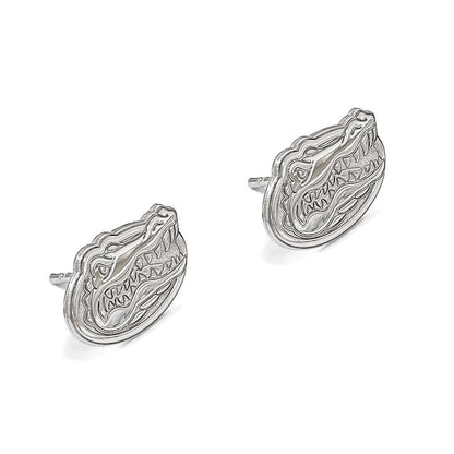 Sterlingsilber Rhodiniert Logoart University Of Florida Gator Extra Klein Ohrstecker